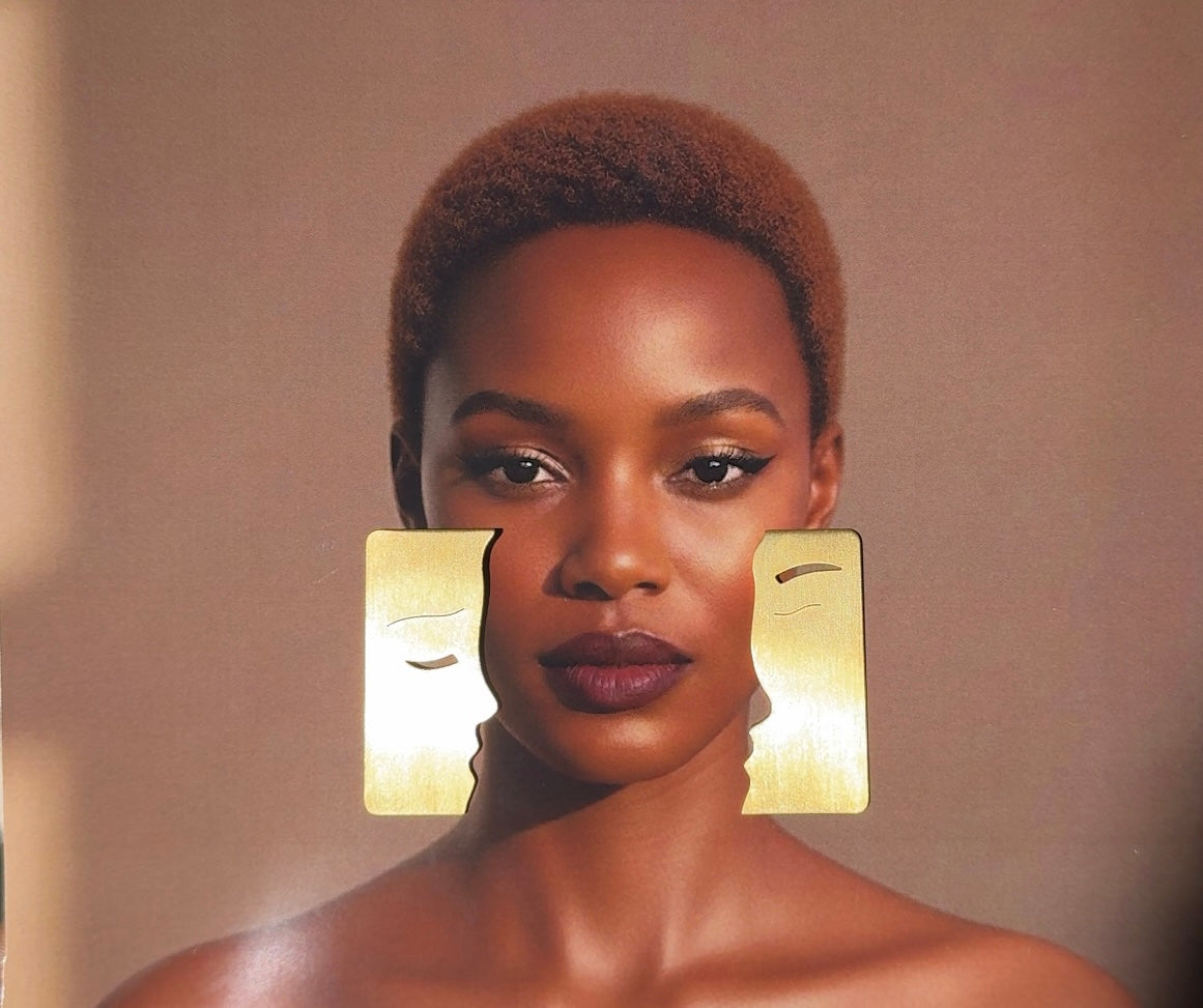 Golden Gaze Metallic Earrings