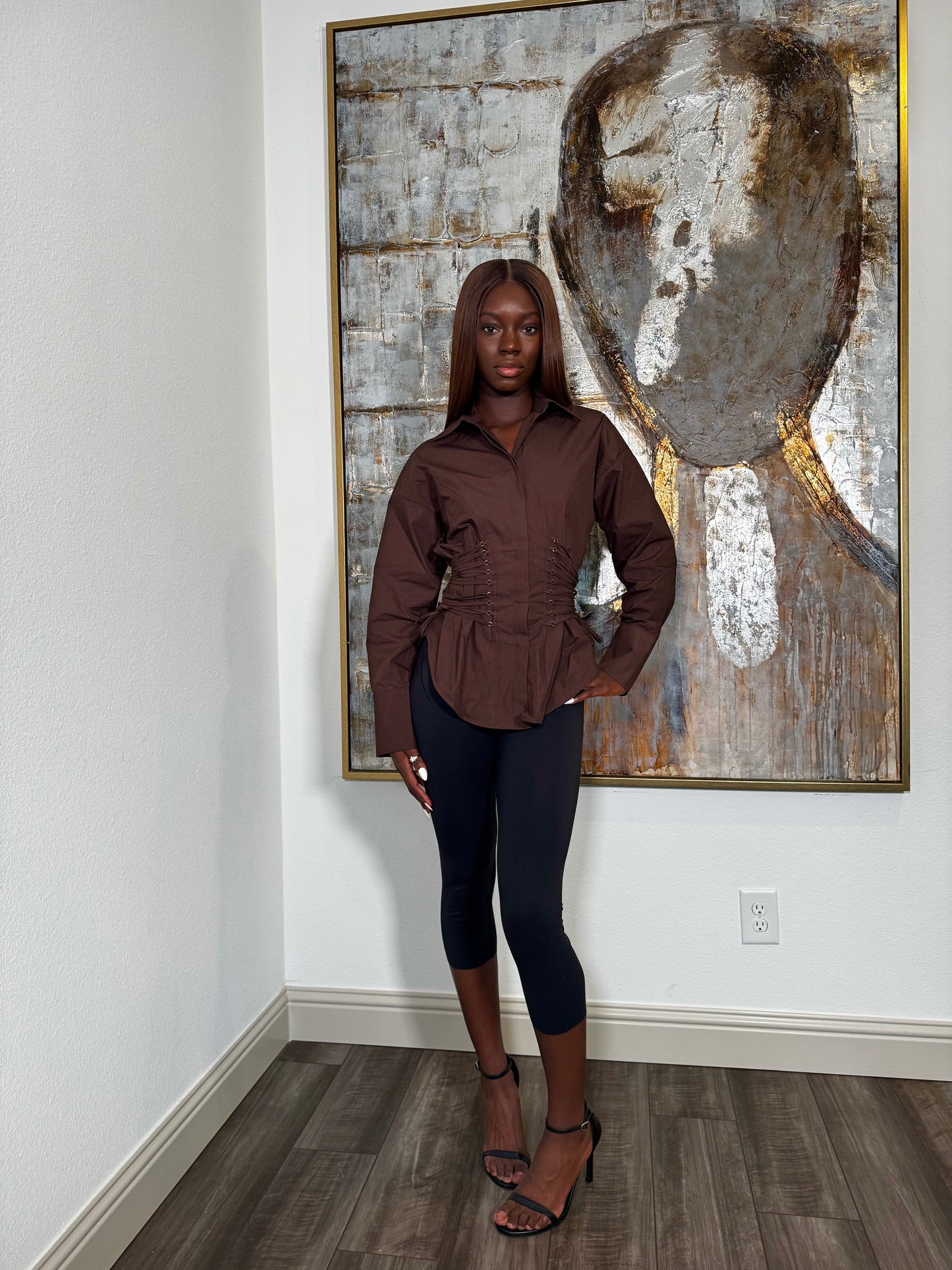 Waistline Corset Blouse