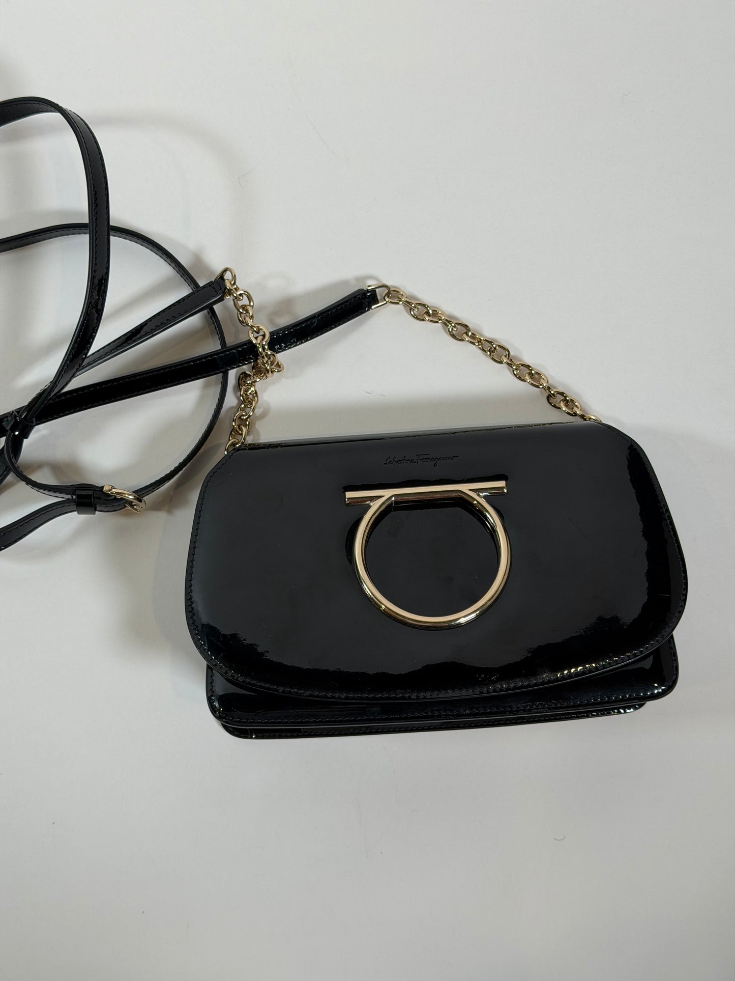 Ferragamo Patent Leather Crossbody Bag
