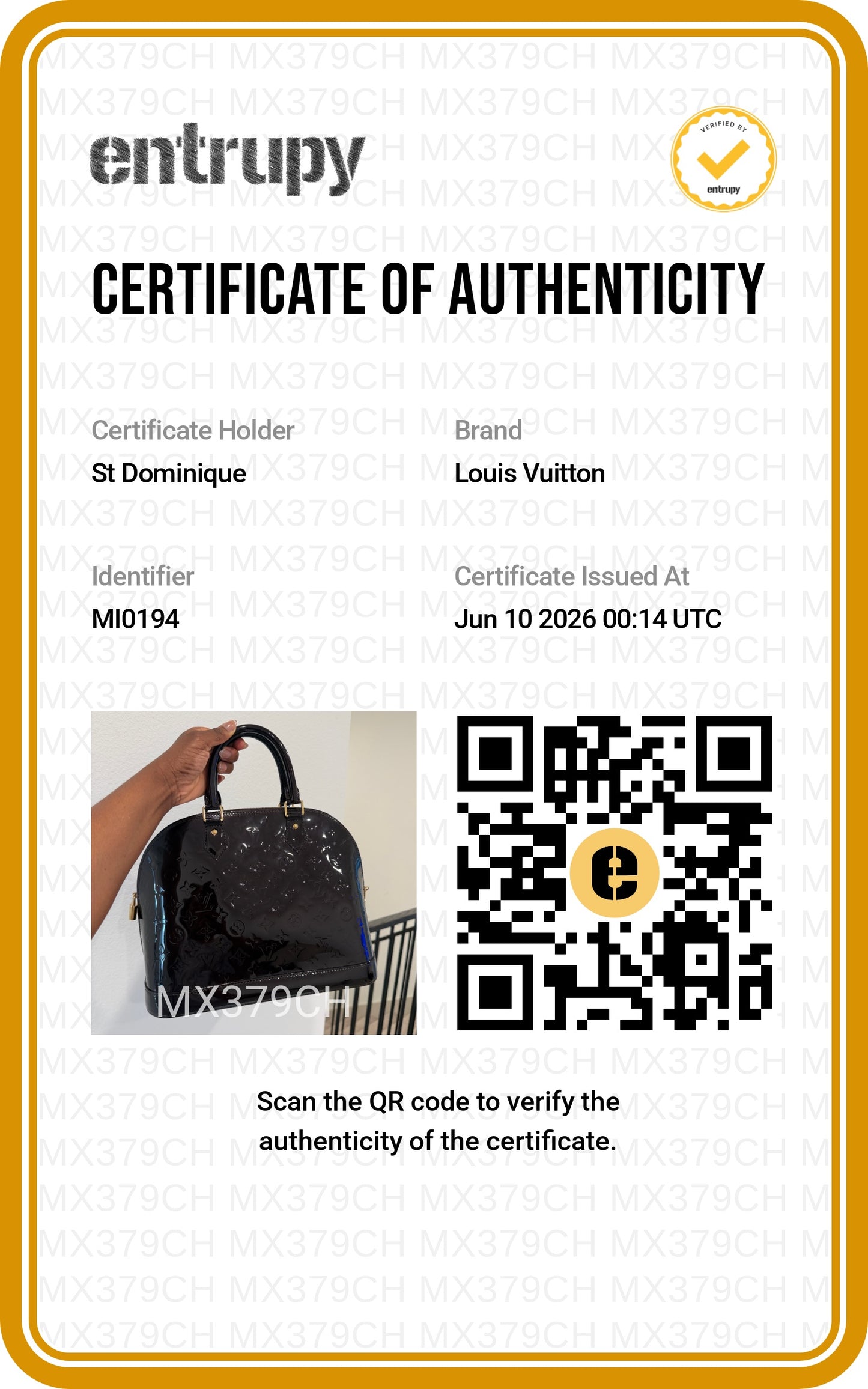 Louis Vuitton Alma Vernis Patent Satchel in Dark Burgundy